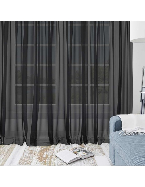 Visillo Lena Negro (120 x...