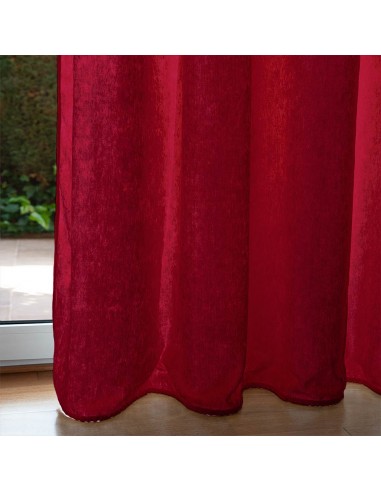 Cortina Chenilla Nogre Rojo (200 x...