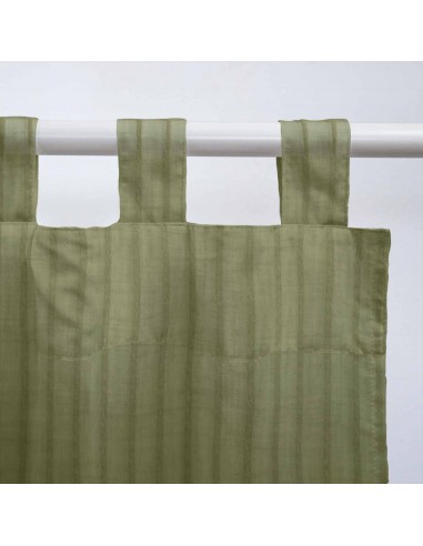 Visillo Alonin Verde Oscuro Bordón de...